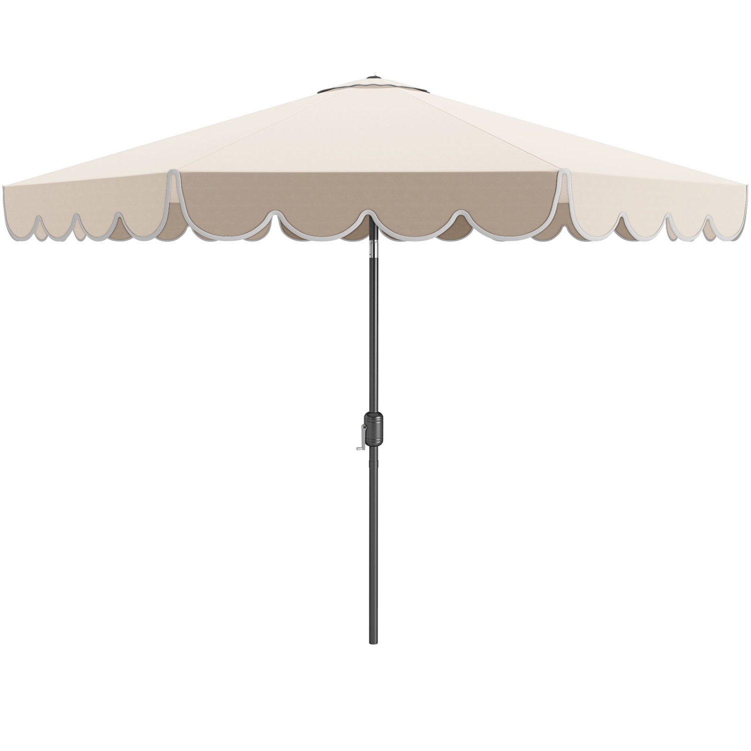Patio Umbrella with Crank Lift and Adjustable Tilt for Outdoor Use