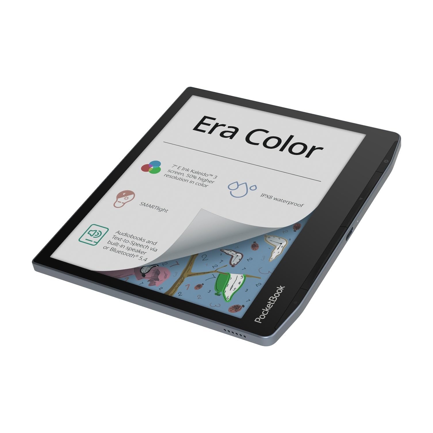 Livre de poche Era Color E-Reader | E-Ink 7&nbsp;po Kaleido 3 Écran tactile | Livre audio et lecteur de livres numériques | Étanche | Texte-parole |