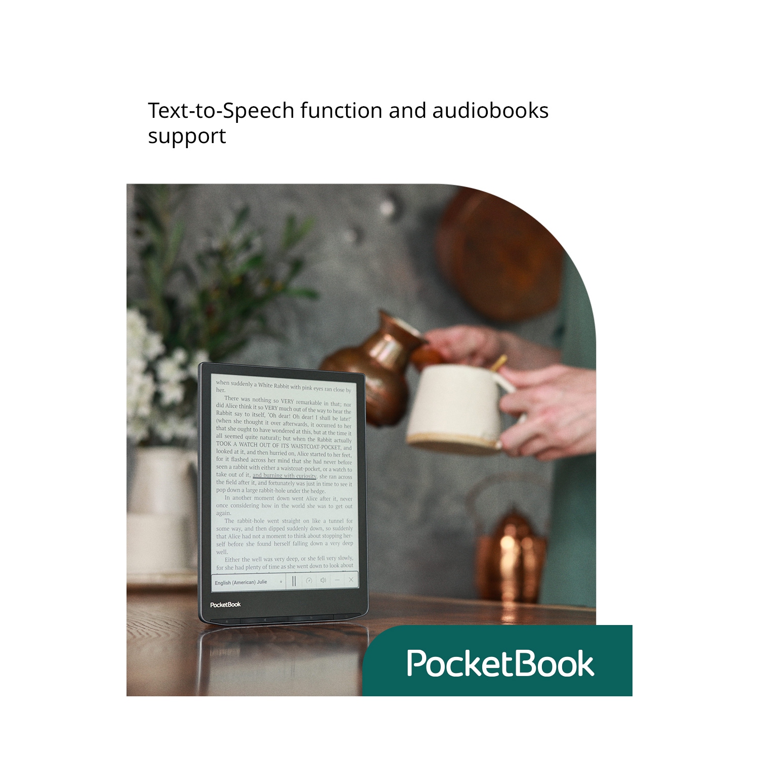 PocketBook InkPad Color 3 E-Book Reader | Enhanced 7.8'' Color Screen | Eye-Friendly E-Reader for Comics | SMARTlight | Audiobooks & Text-to-Speech |