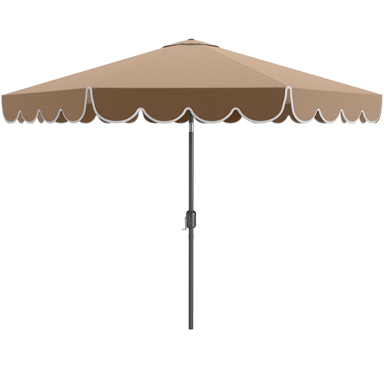 Patio Umbrella with Crank Lift and Adjustable Tilt for Outdoor Use