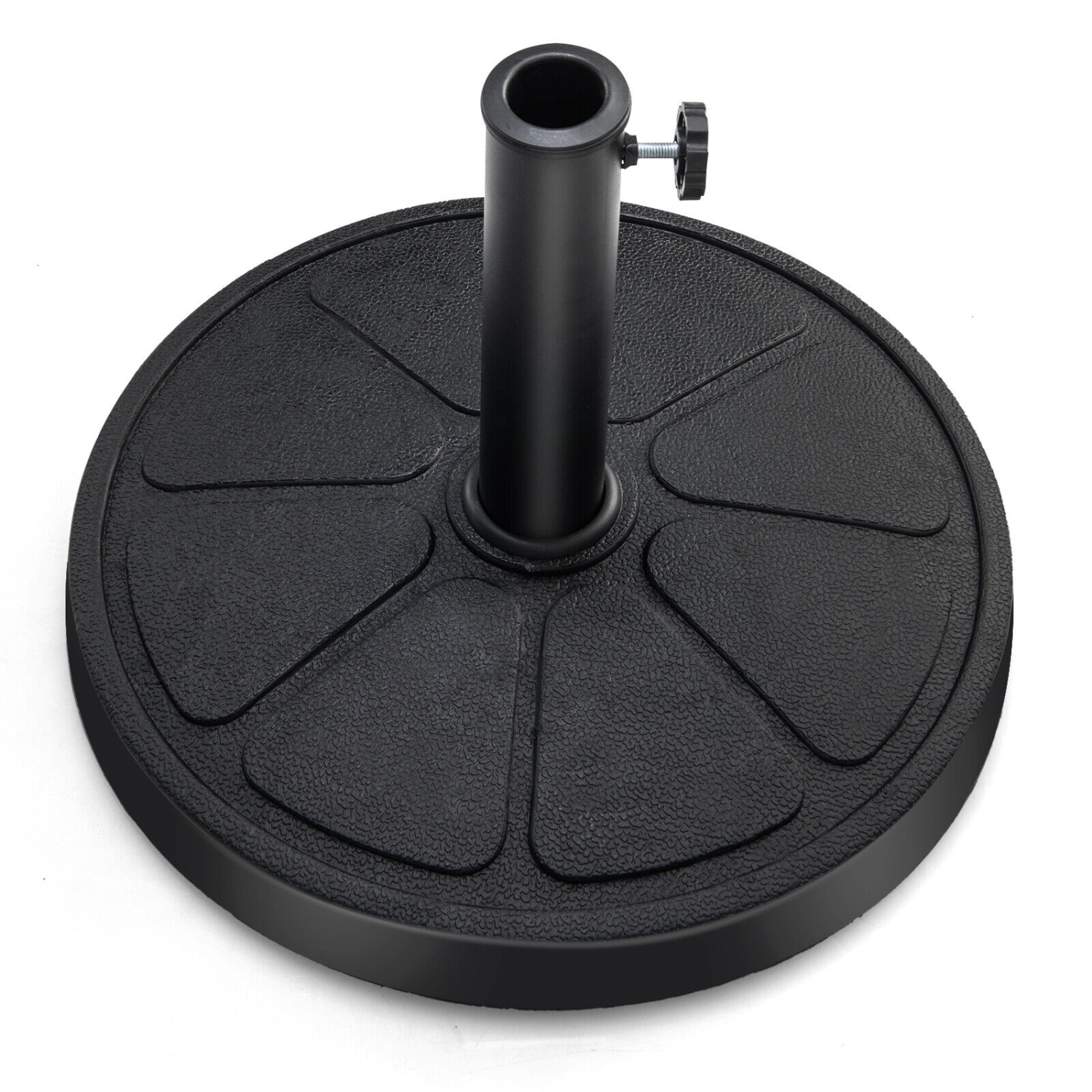 Round Outdoor Umbrella Base for Patio and Garden Umbrellas