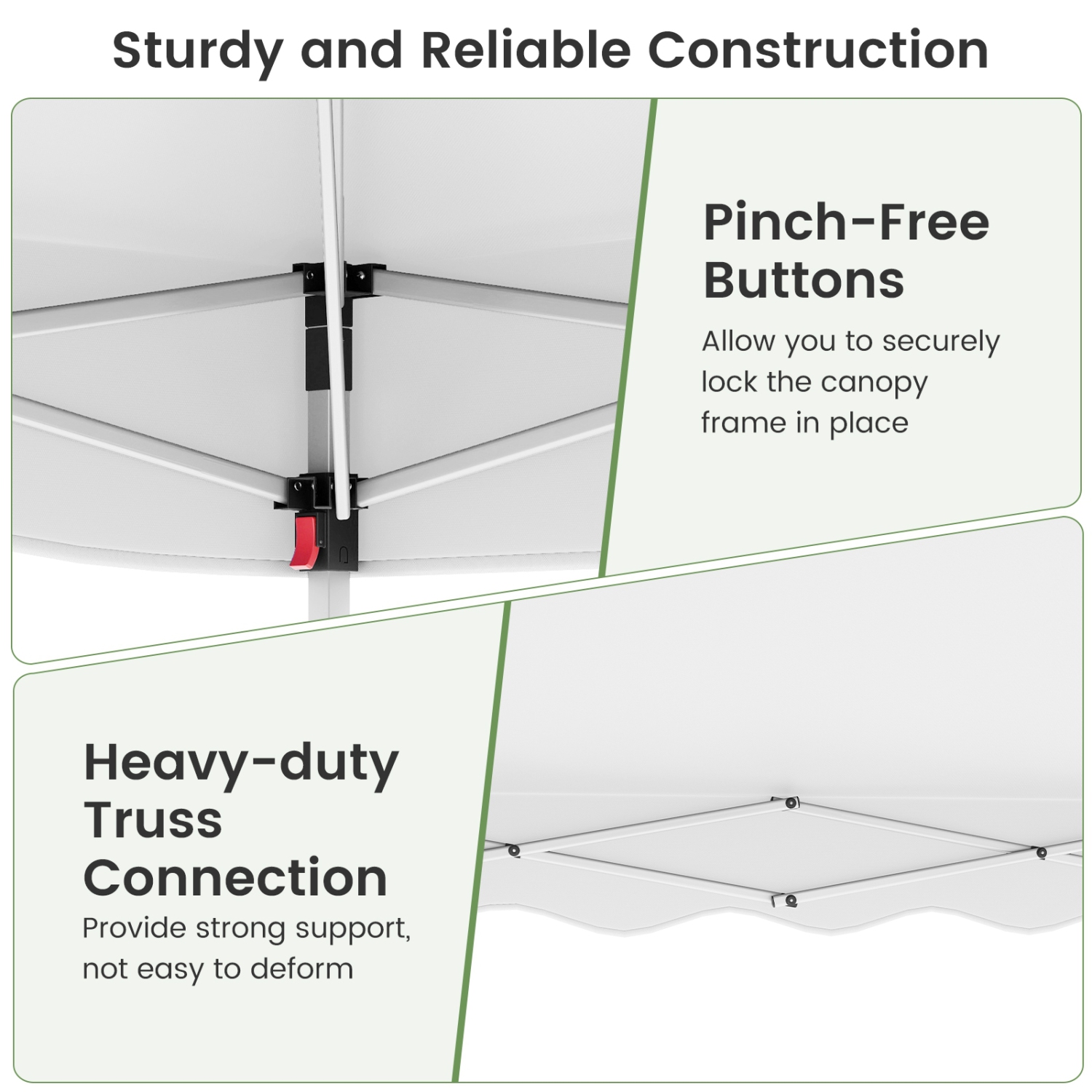 Easy Setup Folding Pop-Up Canopy Tent with Roller Bag