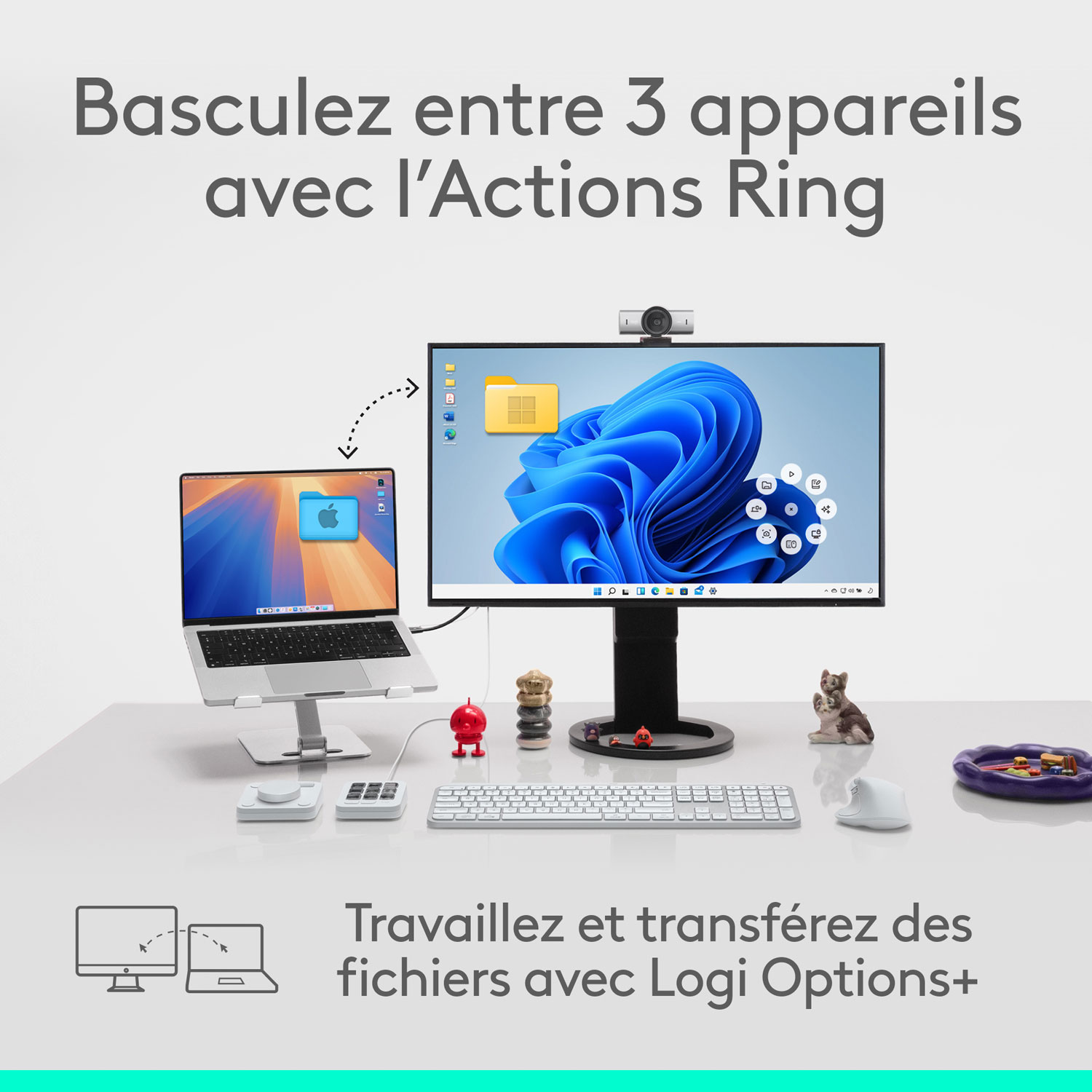 Logitech MX Master 4 Bluetooth Optical Mouse w/ Advanced Performance Haptic Feedback - Pale Grey