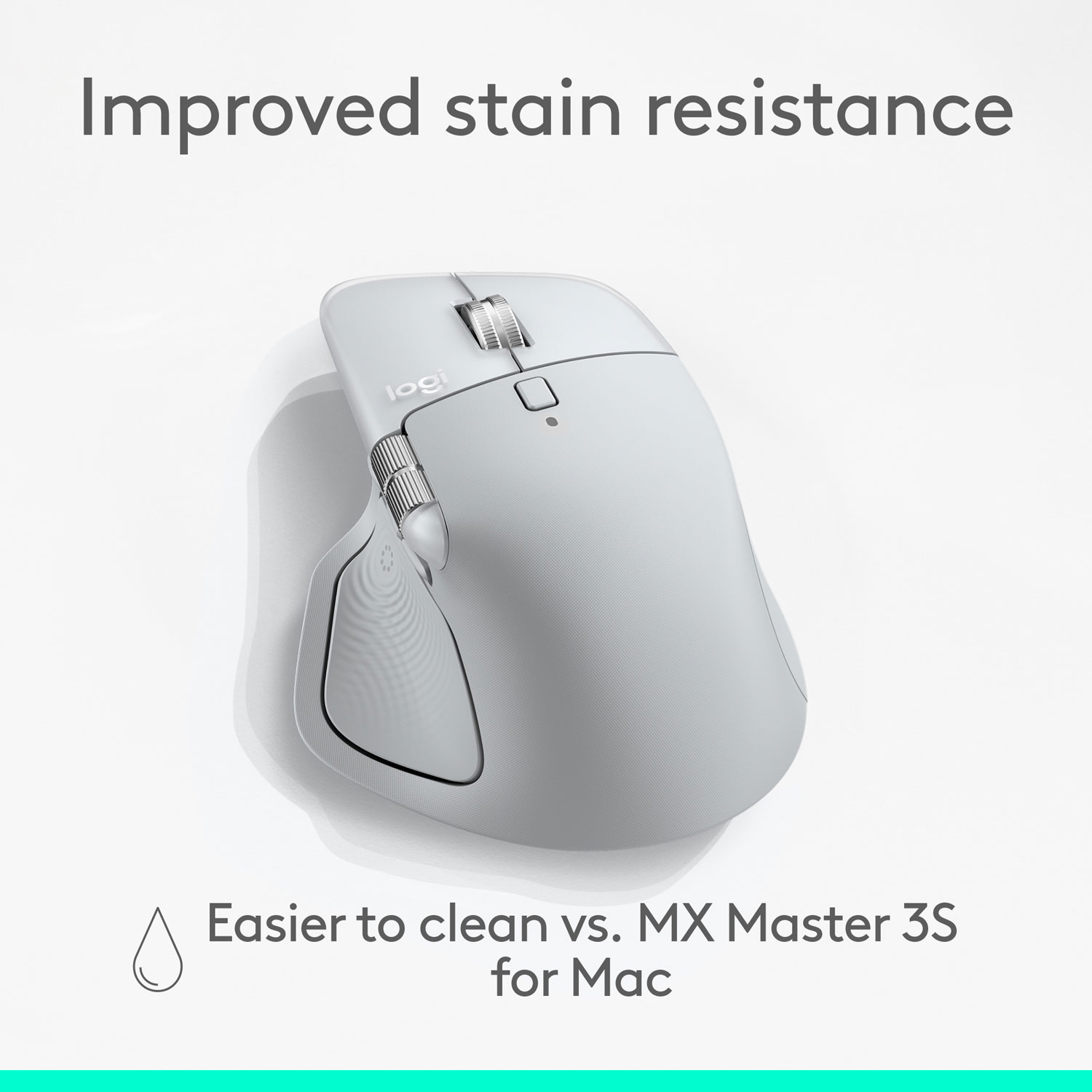 Souris optique Bluetooth MX Master 4 de Logitech pour Mac - Blanc argent - Exclusivité de Best Buy