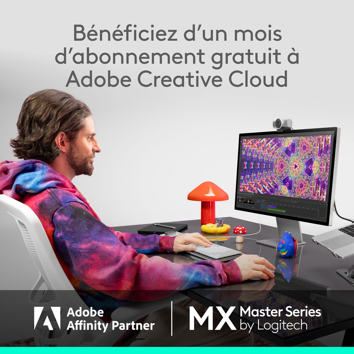 Souris optique Bluetooth MX Master 4 de Logitech pour Mac - Blanc argent - Exclusivité de Best Buy