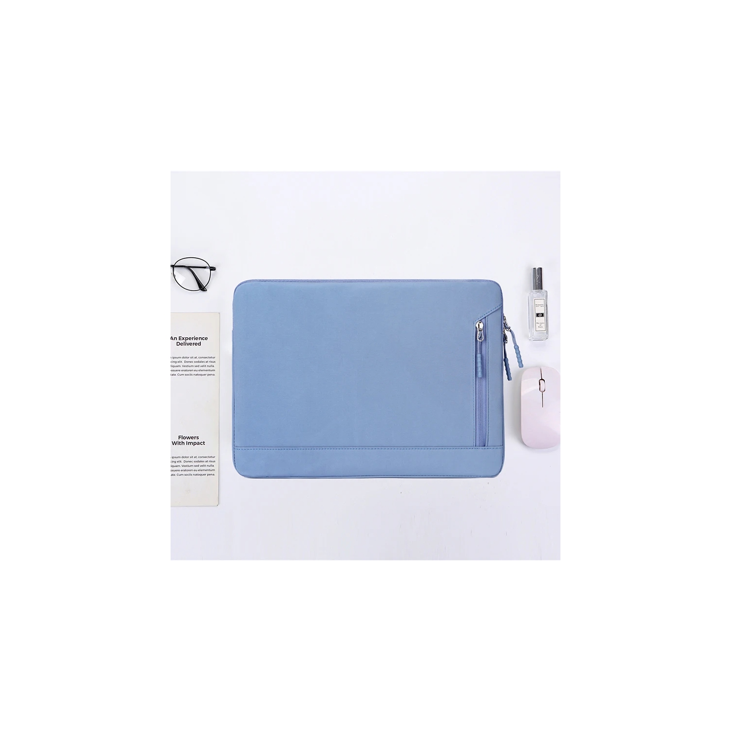 Housse pour portable 15.4&nbsp;po Sac compatible avec MacBook HP Lenovo Dell ASUS Acer, HP Stream, Dell Latitude, Lenovo IdeaPad, housse en polyester