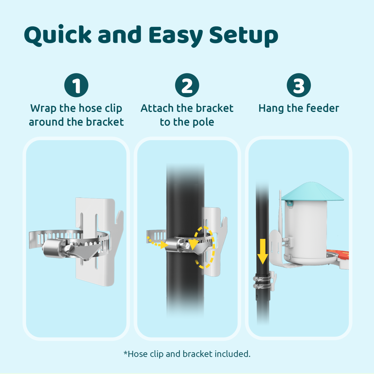 Birdfy Smart Feeder with Camera Solar Powered - Blue