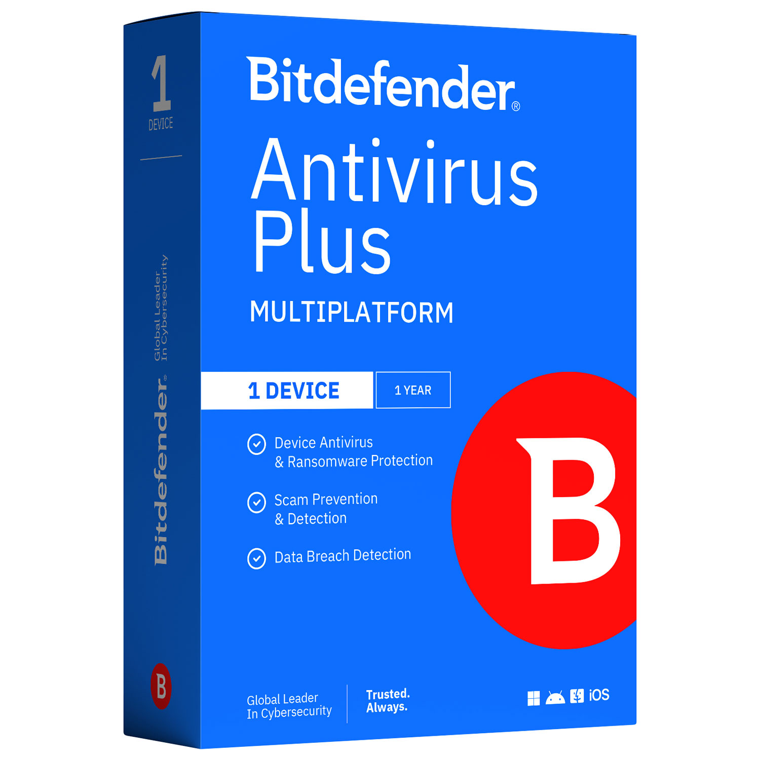 Bitdefender Antivirus Plus - 1 appareil - 1 utilisateur - 1 an