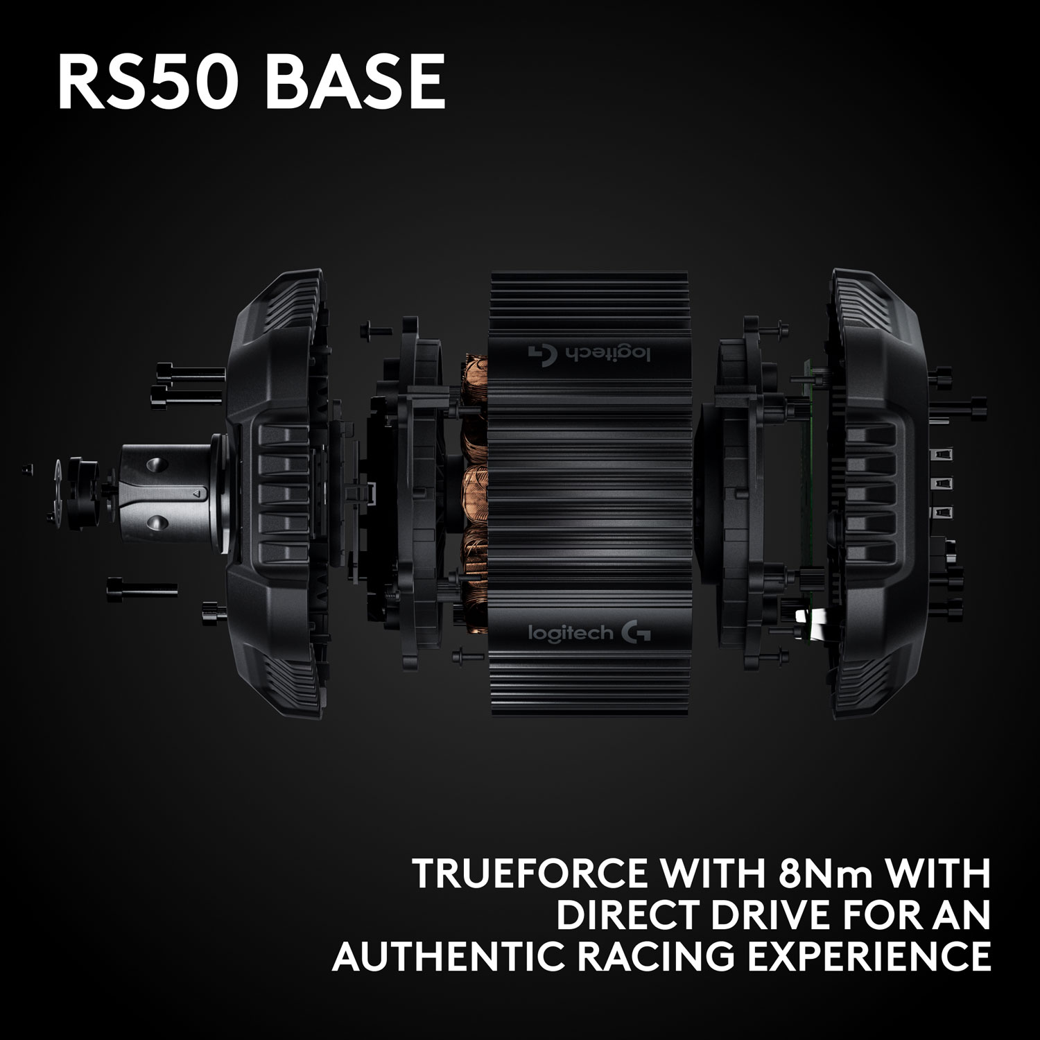 Logitech G RS50 3-Piece Sim Racing Steering Wheel System for Xbox Series X|S/Xbox One/PC