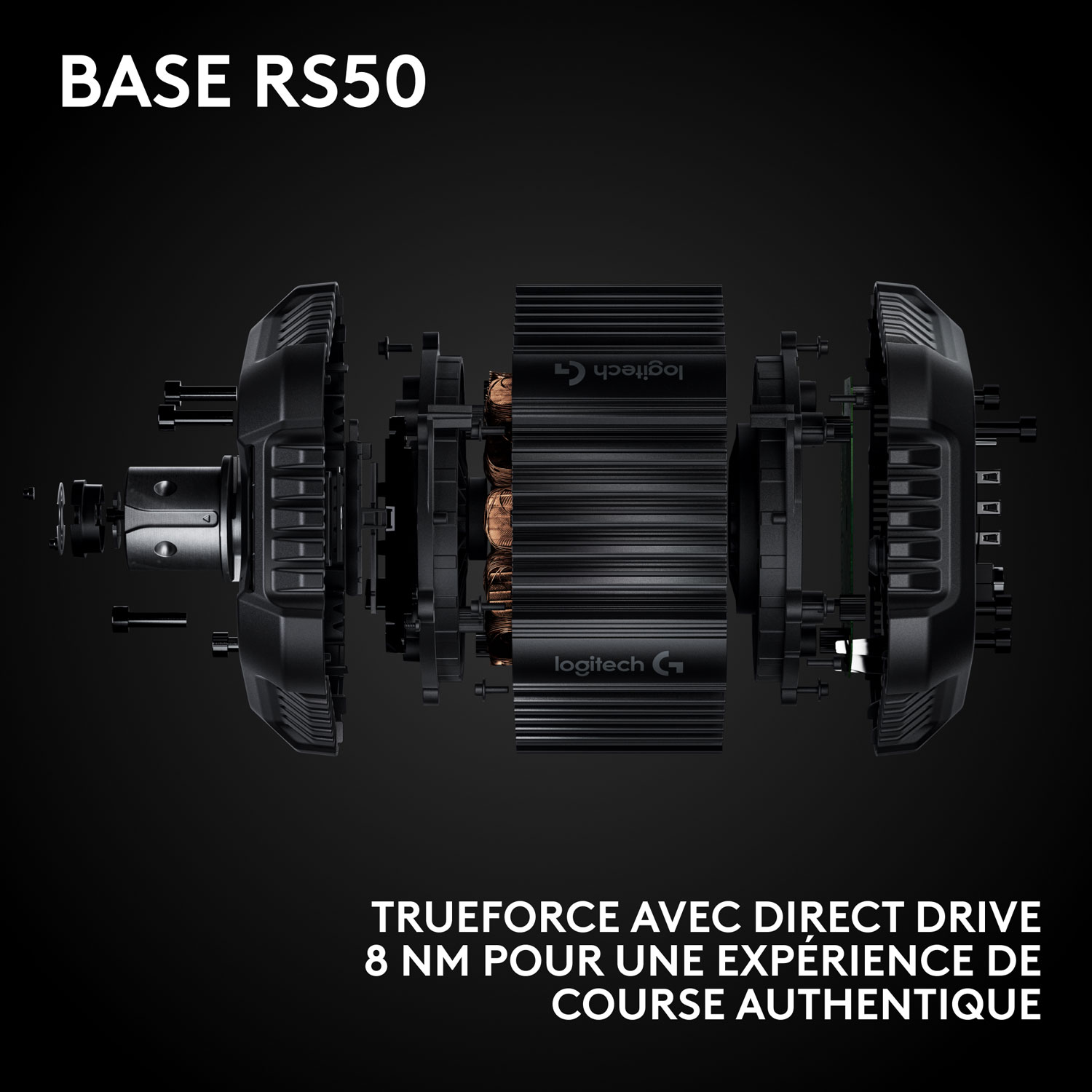 Logitech G RS50 3-Piece Sim Racing Steering Wheel System for Xbox Series X|S/Xbox One/PC