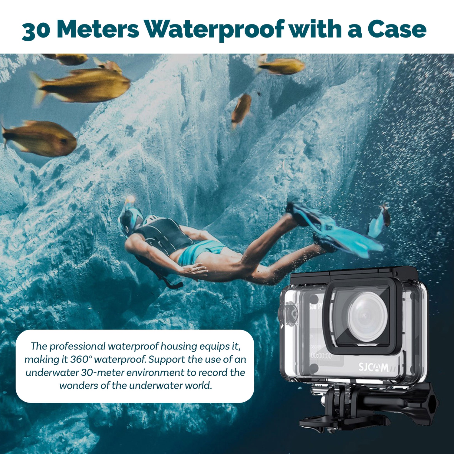 Ensemble caméra d'action à deux écrans SJCAM SJ8