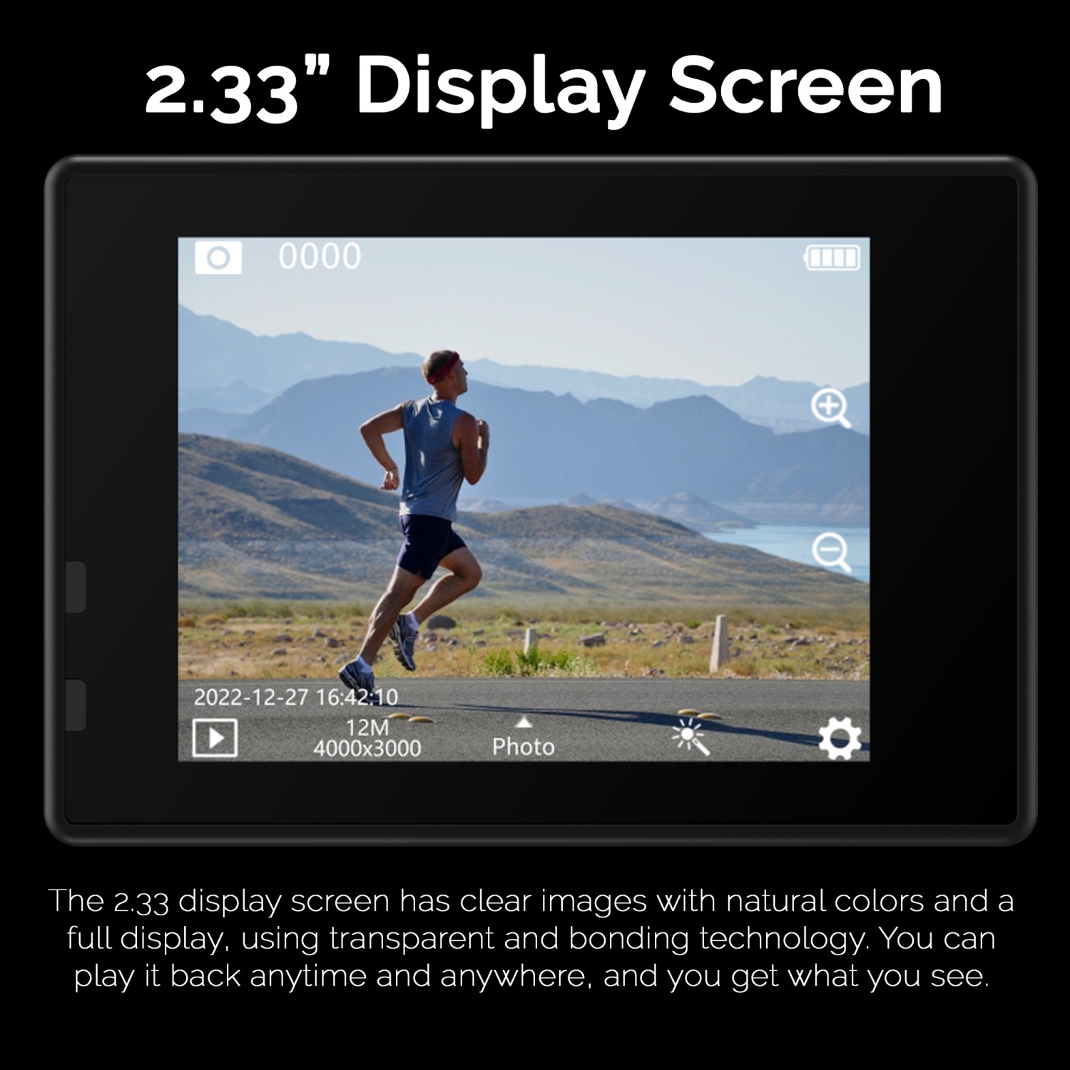 Ensemble avec caméra d'action à deux écrans SJCAM SJ10 Pro