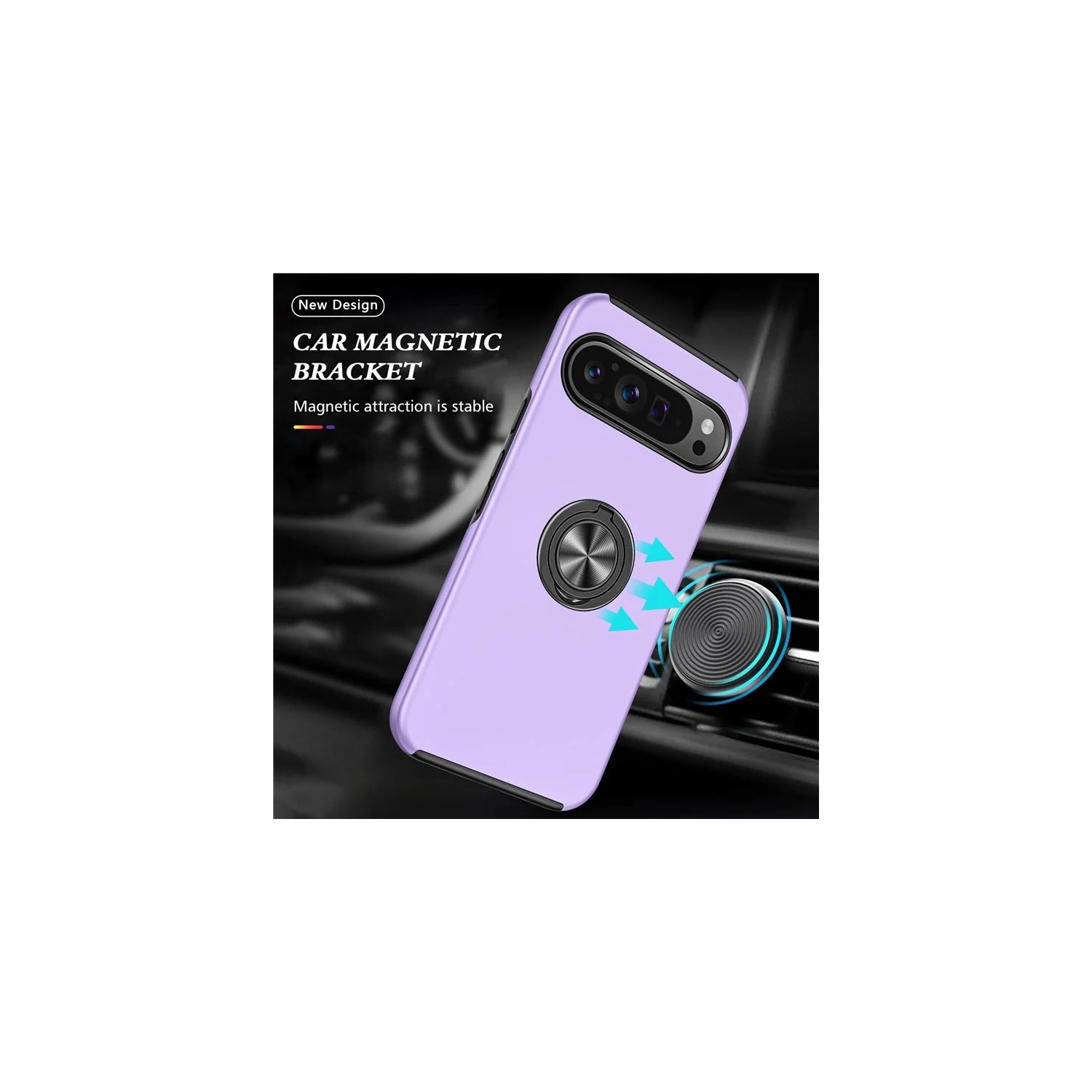 XCRS Fitted Ring Cover, Swirl Rotating Slim Armor Case for Google Pixel 10 Pro / Pixel 10