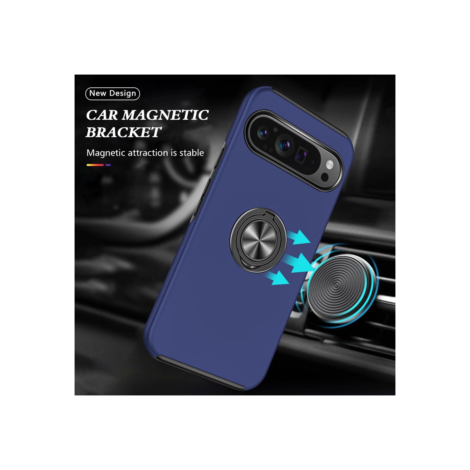 XCRS Fitted Ring Cover, Swirl Rotating Slim Armor Case for Google Pixel 10 Pro / Pixel 10