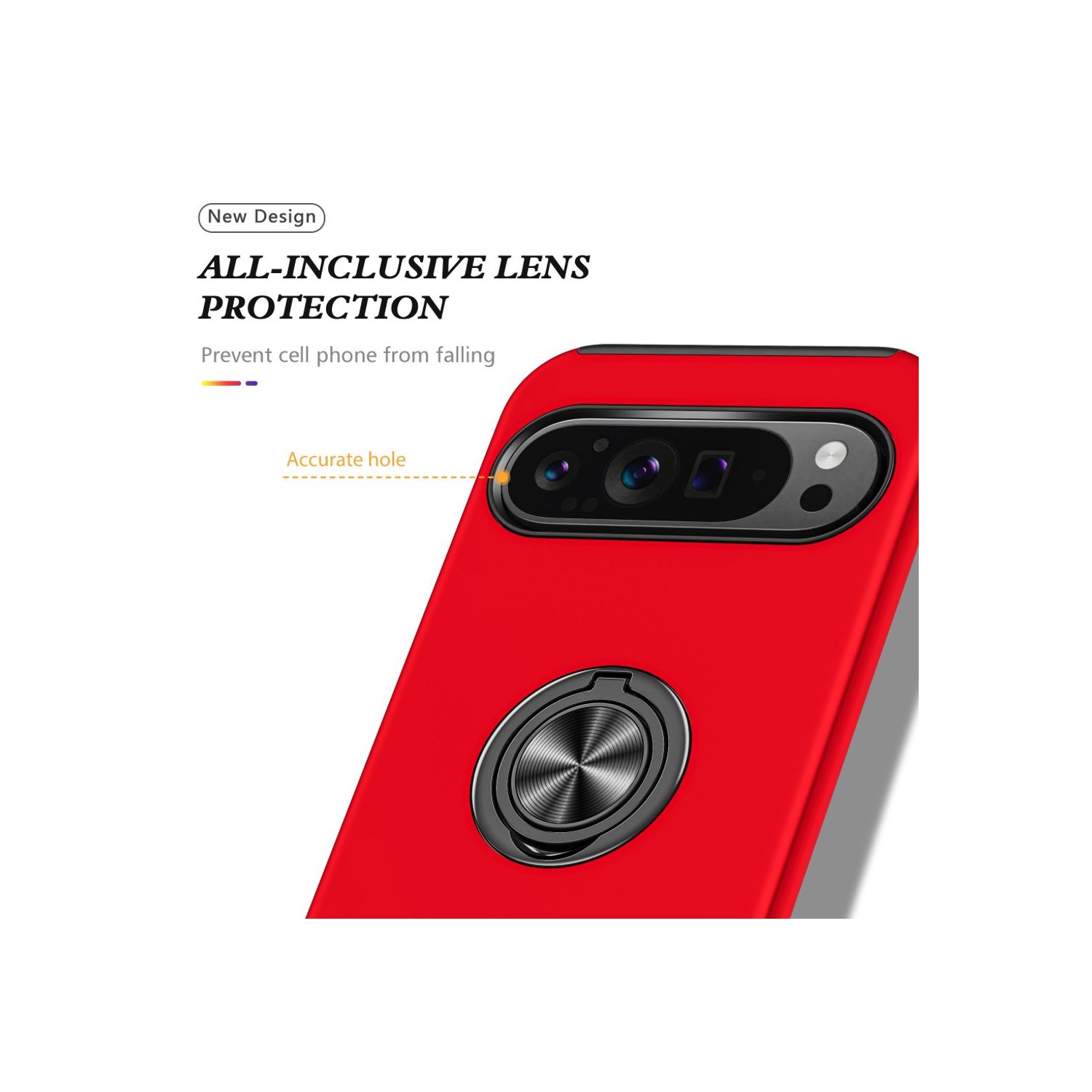 XCRS Fitted Ring Cover, Swirl Rotating Slim Armor Case for Google Pixel 10 Pro / Pixel 10