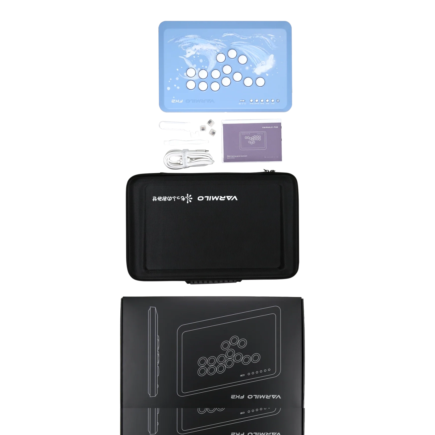 Varmilo FK 2 Fighting Arcade Controller - Sea Melody