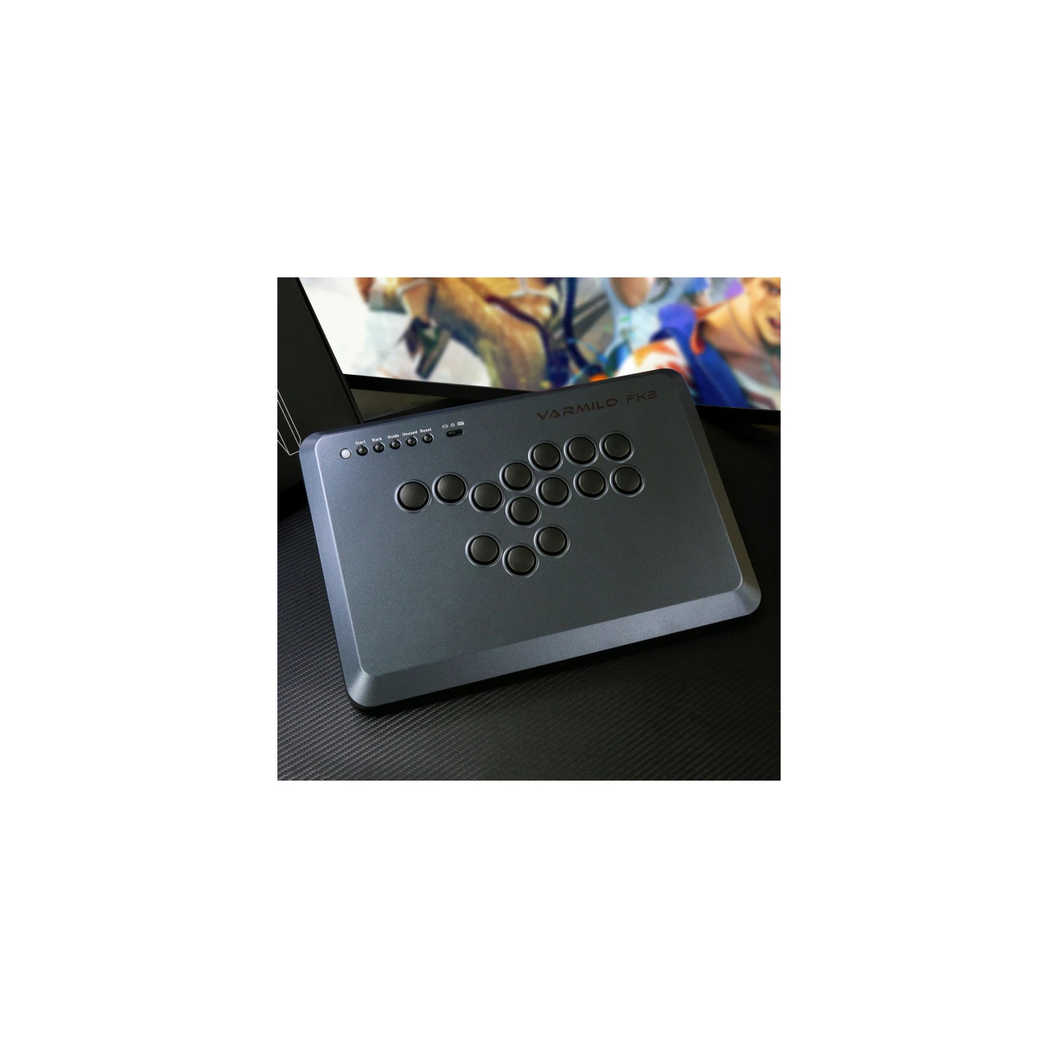 Varmilo FK 2 Fighting Arcade Controller - Shadow Metal