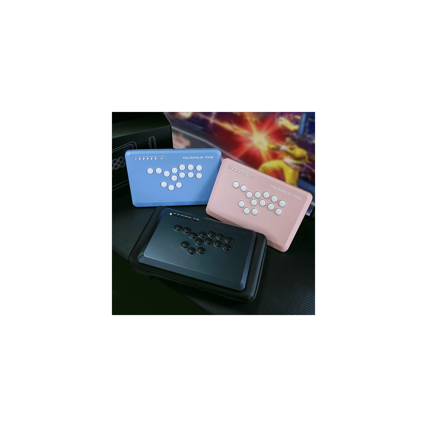 Varmilo FK 2 Fighting Arcade Controller - Shadow Metal