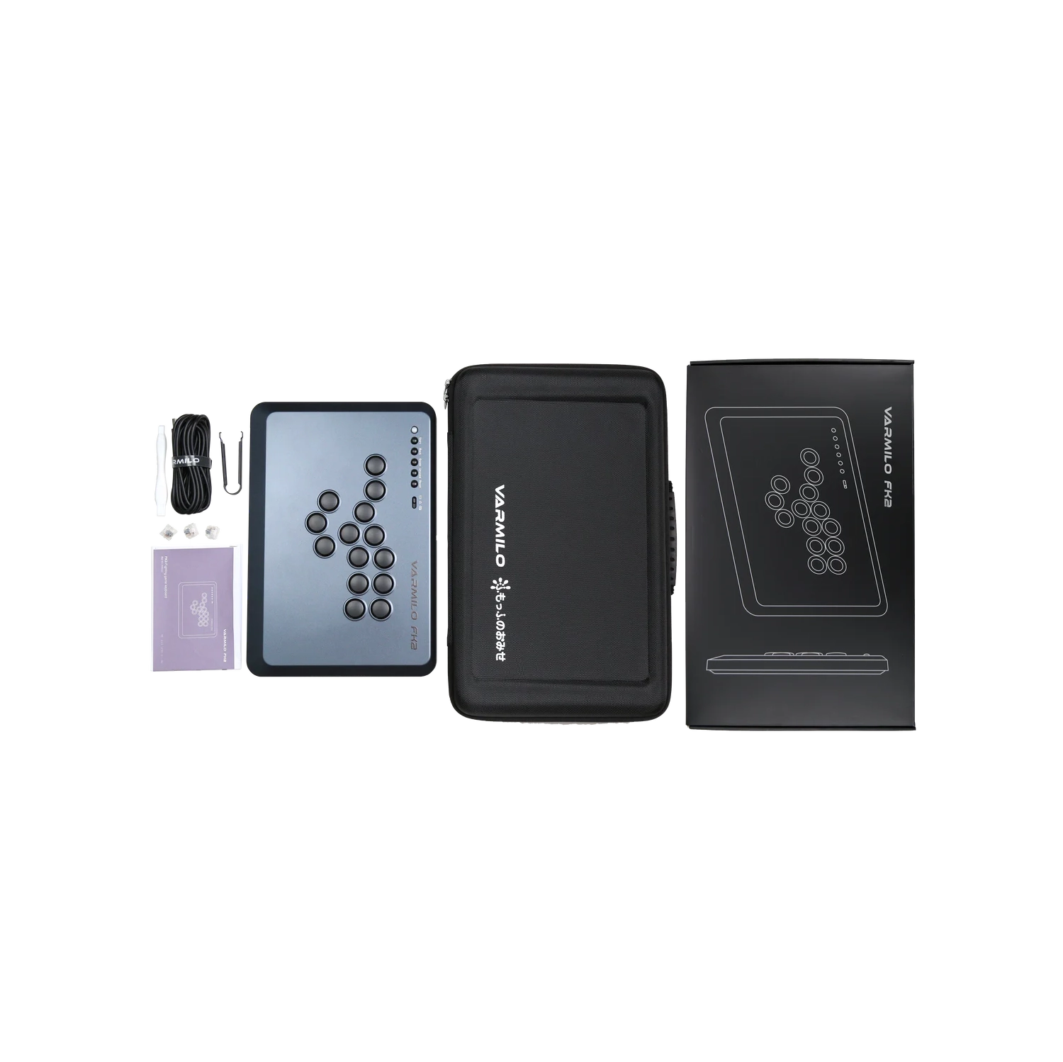 Varmilo FK 2 Fighting Arcade Controller - Shadow Metal