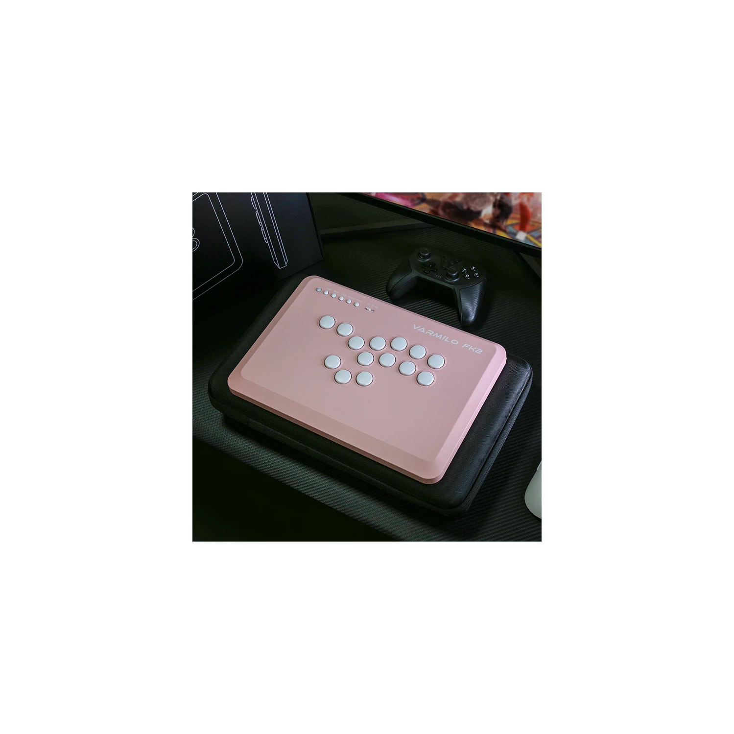 Varmilo FK 2 Fighting Arcade Controller - Pink
