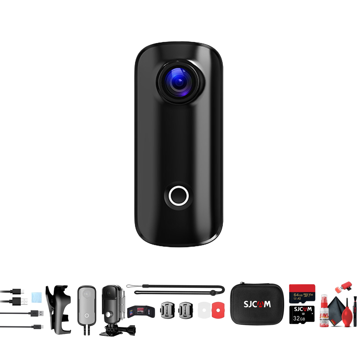 SJCAM C100 Plus Action Camera Bundle