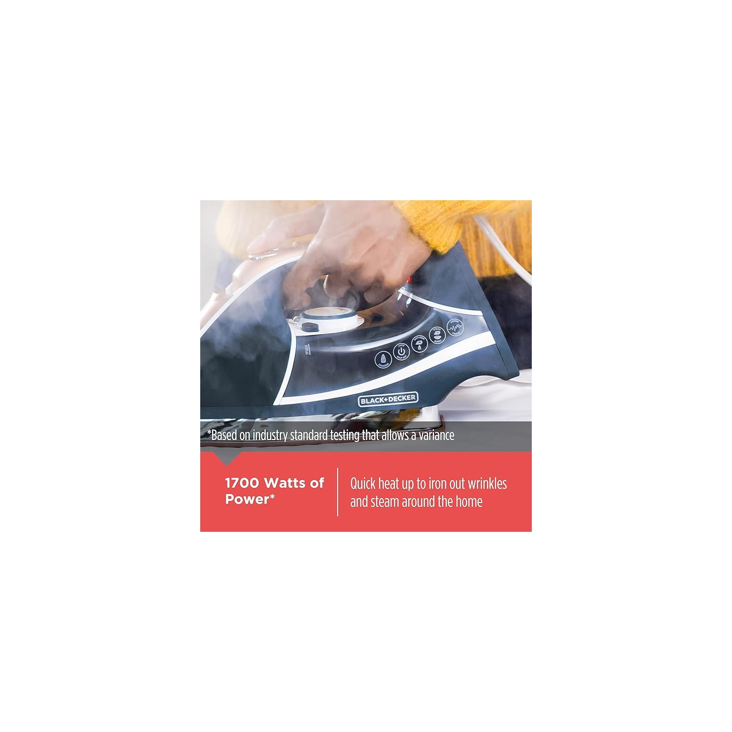 BLACK+DECKER Elite Pro-Series Steam Iron, 6 Settings 1700 Watt, Navy