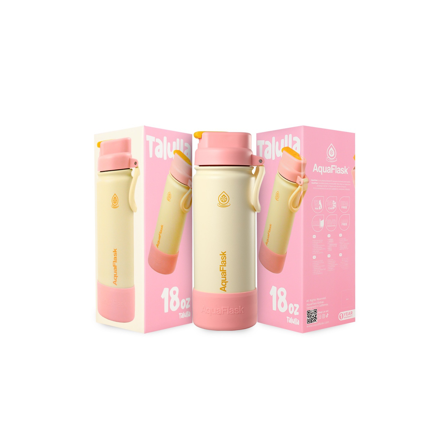 AquaFlask Kids FlipSip 532mL Water Bottles - Purple