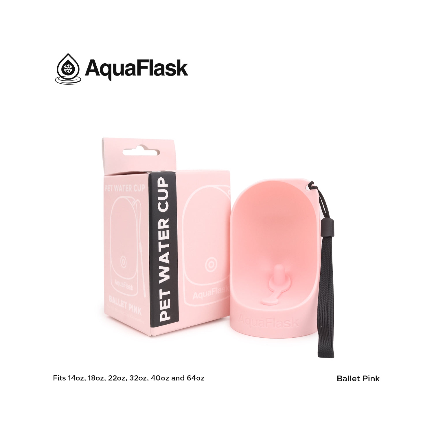 AquaFlask Pet Water Cup - Arctic White