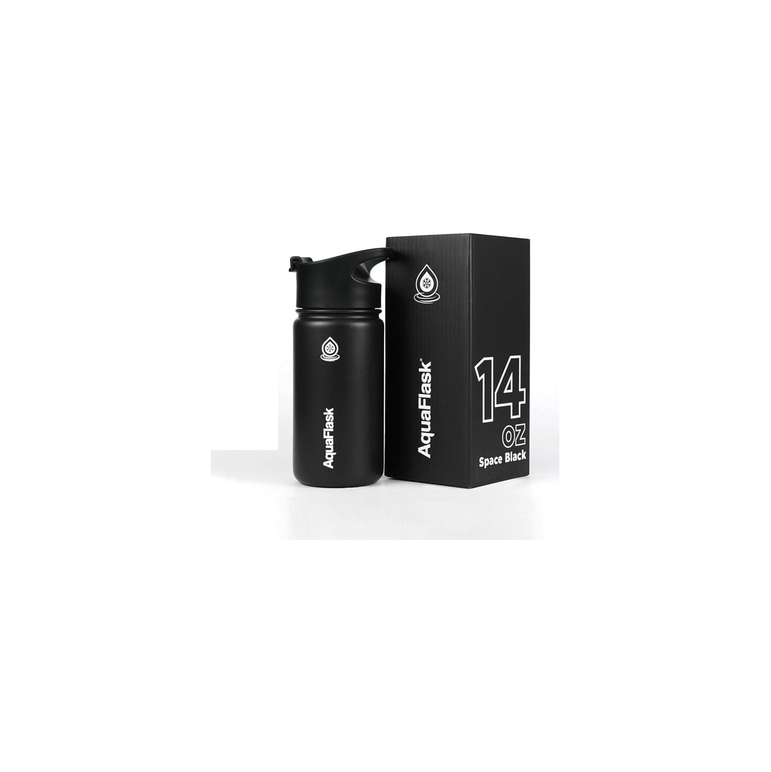Bouteilles d'eau isothermes AquaFlask Original 415&nbsp;ml - Espace vide
