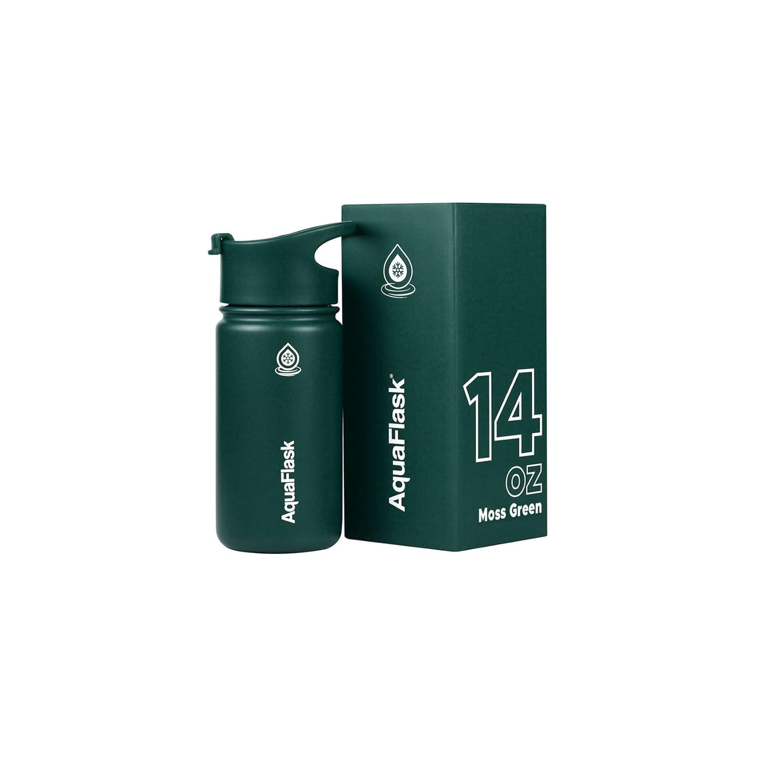 Bouteilles d'eau isothermes AquaFlask Original 415&nbsp;ml - Espace vide