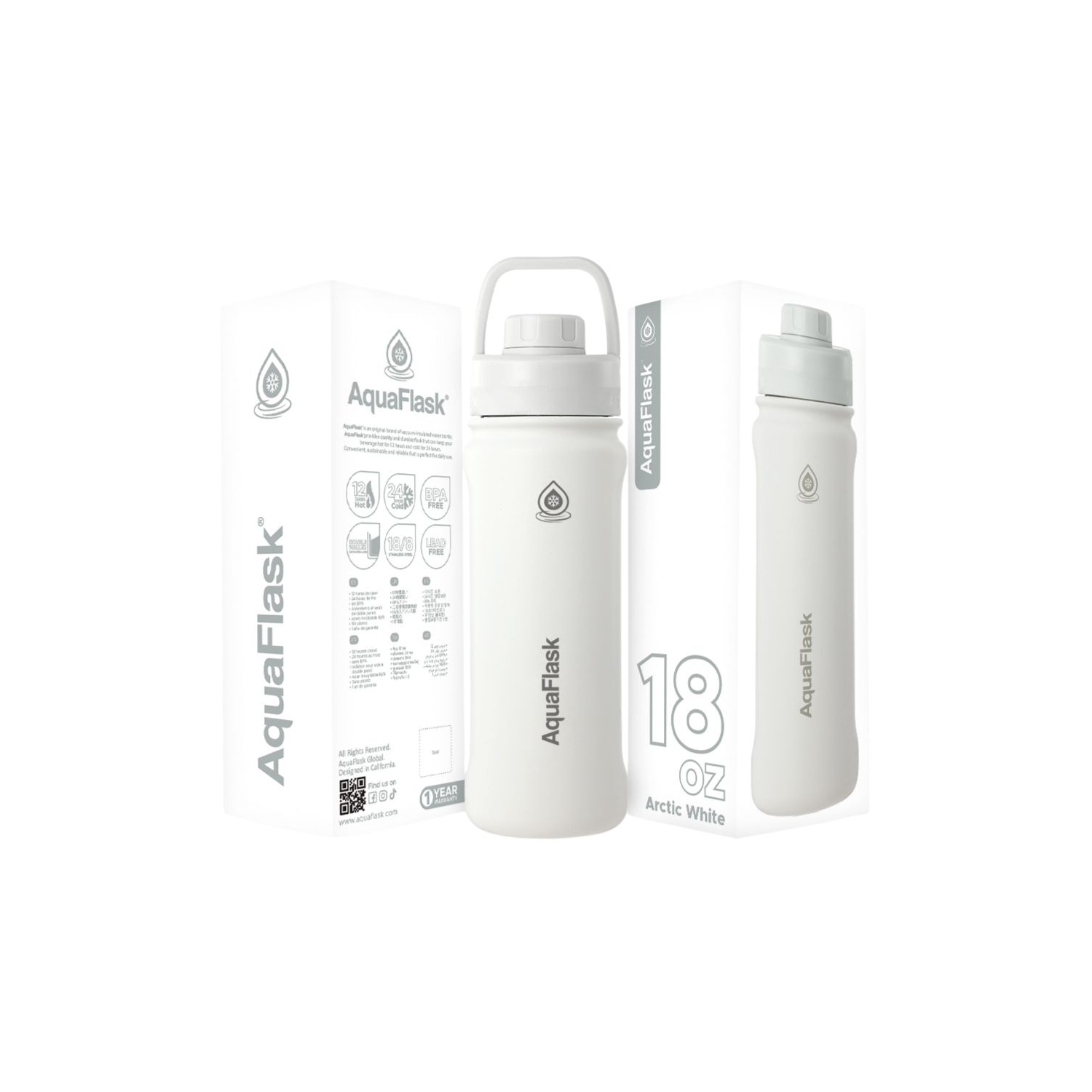 AquaFlask Original Vacuum Insulated Water Bottles 530ml - Blue