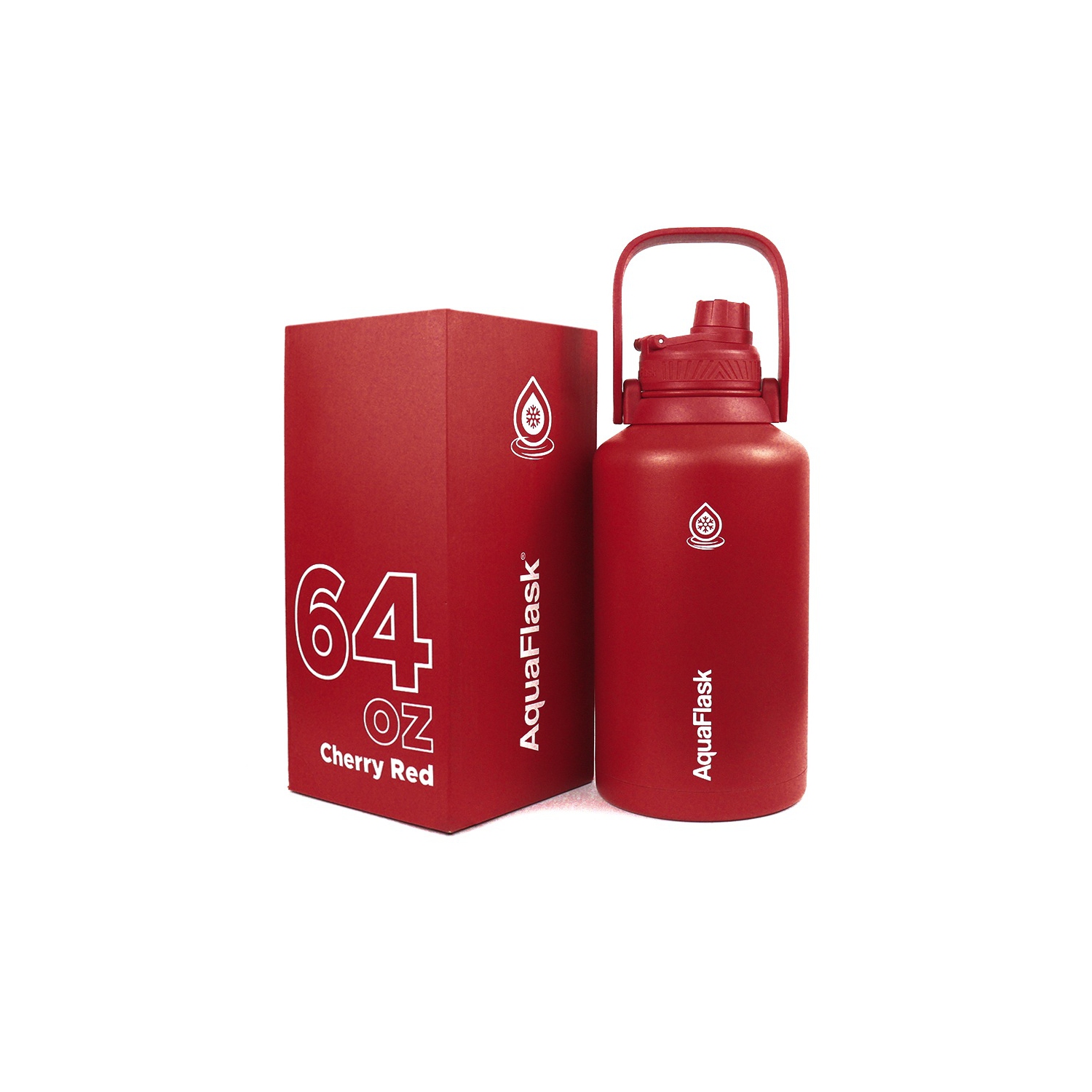 Bouteilles d'eau isothermes AquaFlask Original 1893&nbsp;ml - Blanc