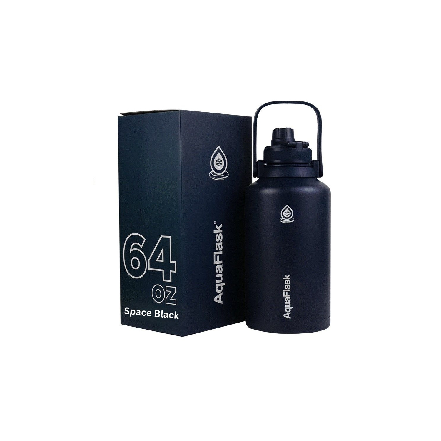 Bouteilles d'eau isothermes AquaFlask Original 1893&nbsp;ml - Blanc