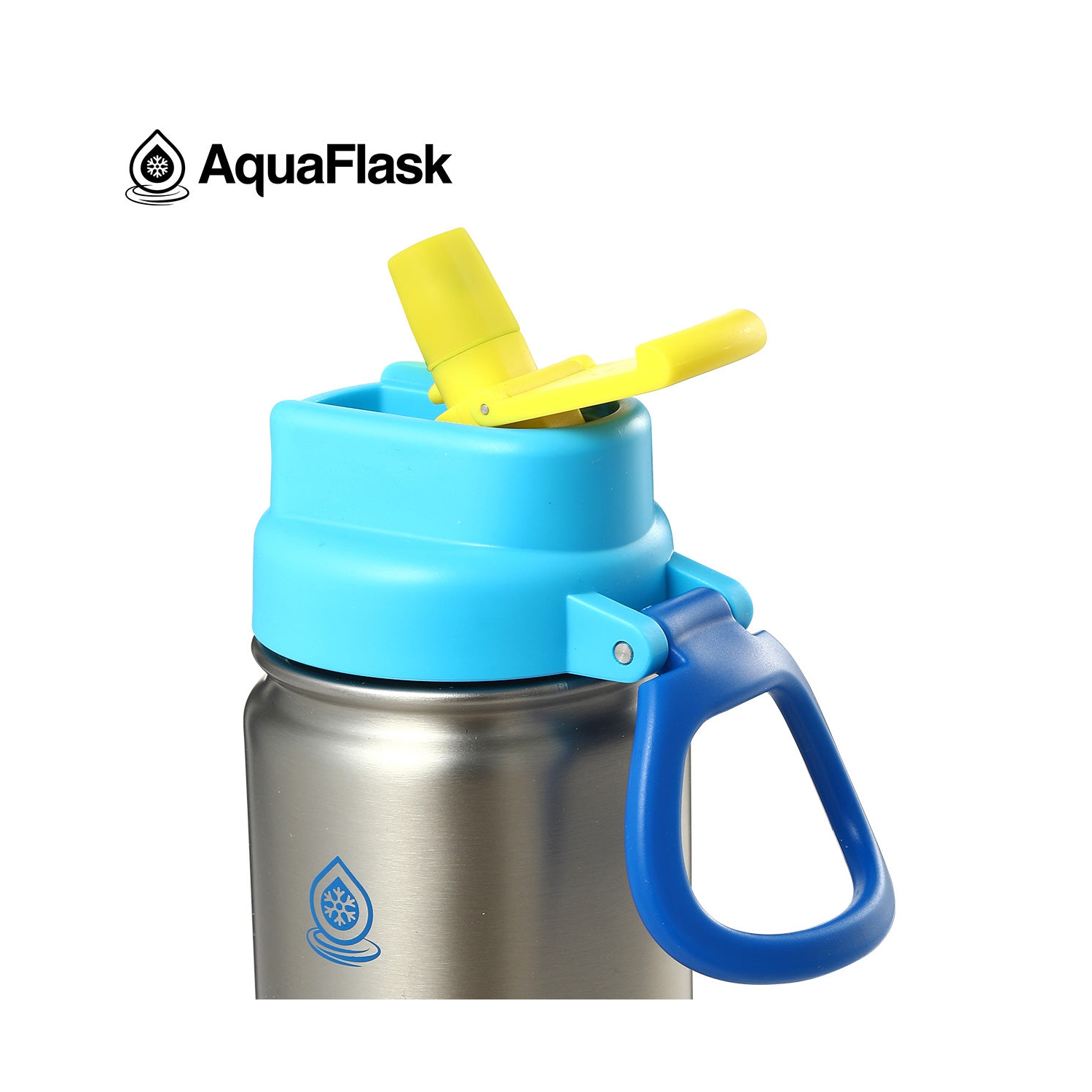 AquaFlask Kids FlipSip 532mL Water Bottles - Blue
