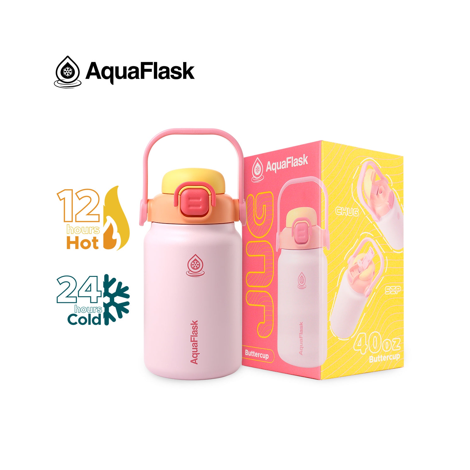 AquaFlask Jug 1.18L - Cream Puff