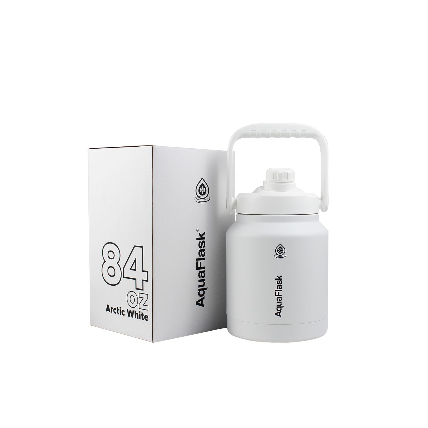 AquaFlask Original Vacuum Insulated Water Bottles 2484 ml - White