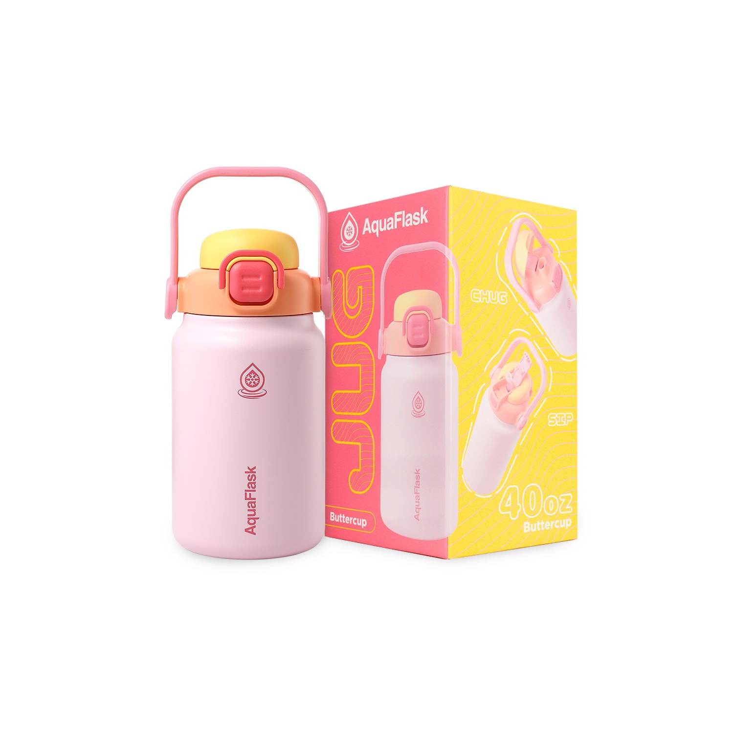 AquaFlask Jug 1.18L - Buttercup