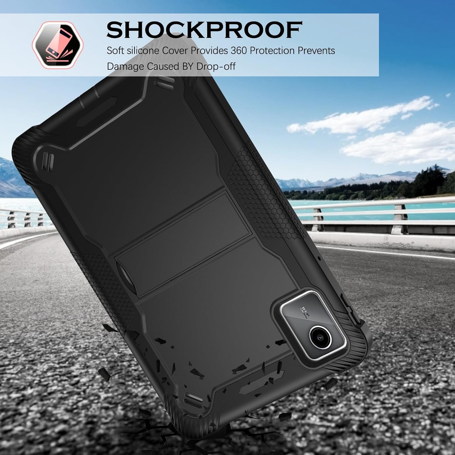 for Lenovo Tab M11 Case with Kickstand 3 in 1 Hybrid PC Rubber Heavy Duty Shockproof Full Body Protection Tablet