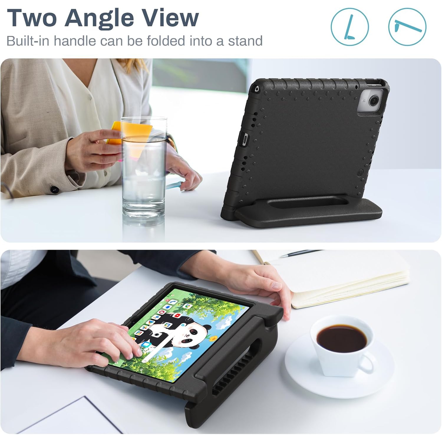 Tablet Case for Lenovo Tab M11 with Adjustable and Foldable Handle Stand,