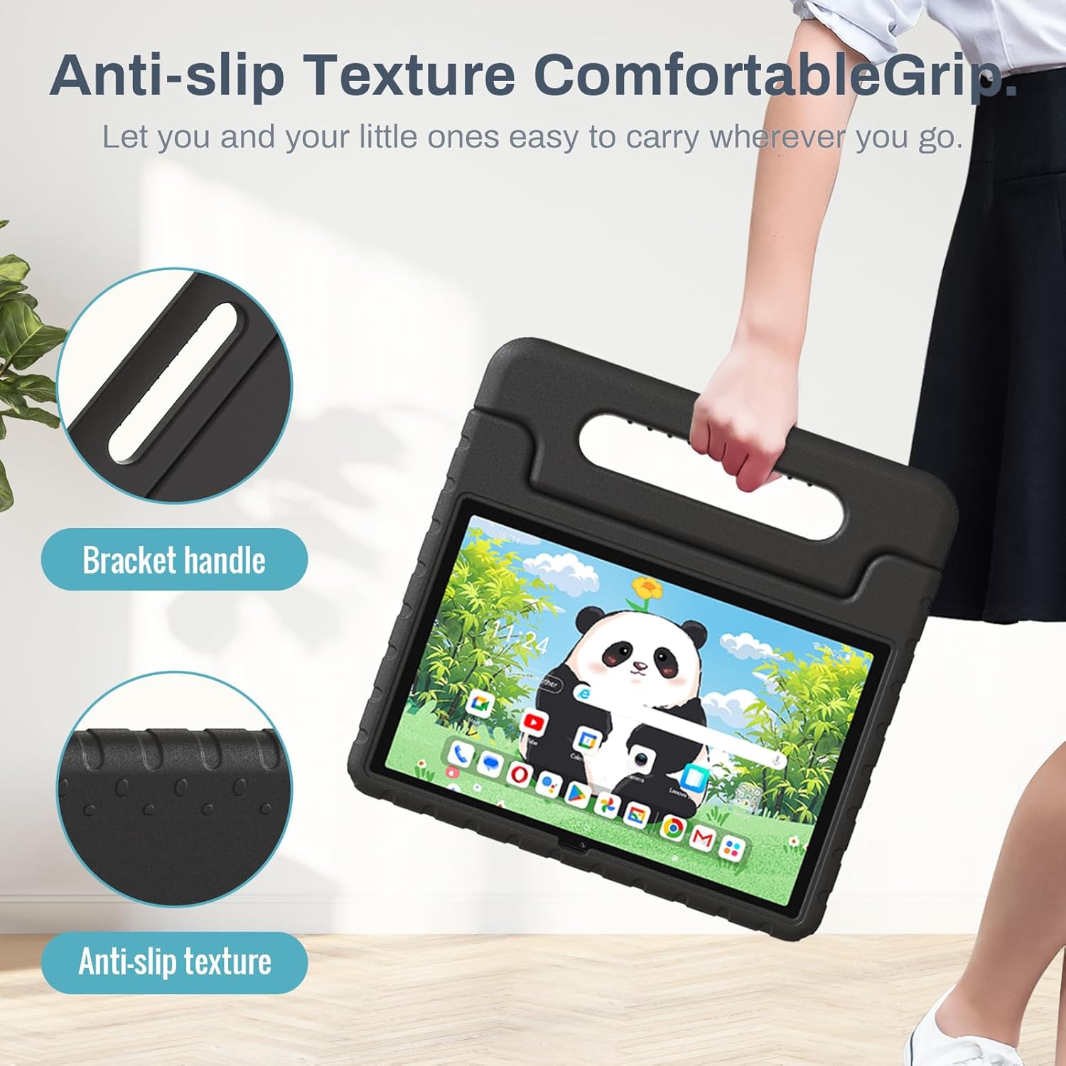 Tablet Case for Lenovo Tab M11 with Adjustable and Foldable Handle Stand,