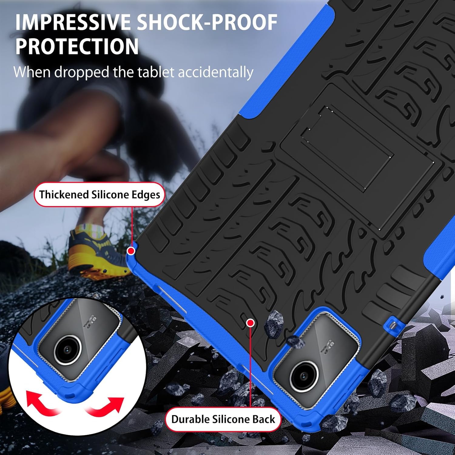 Case for Lenovo Tab M11/K11 LTE 11 inch Case 2024,Lenovo M11/K11 LTE Tablet Case with Invisible Adjustable Stand