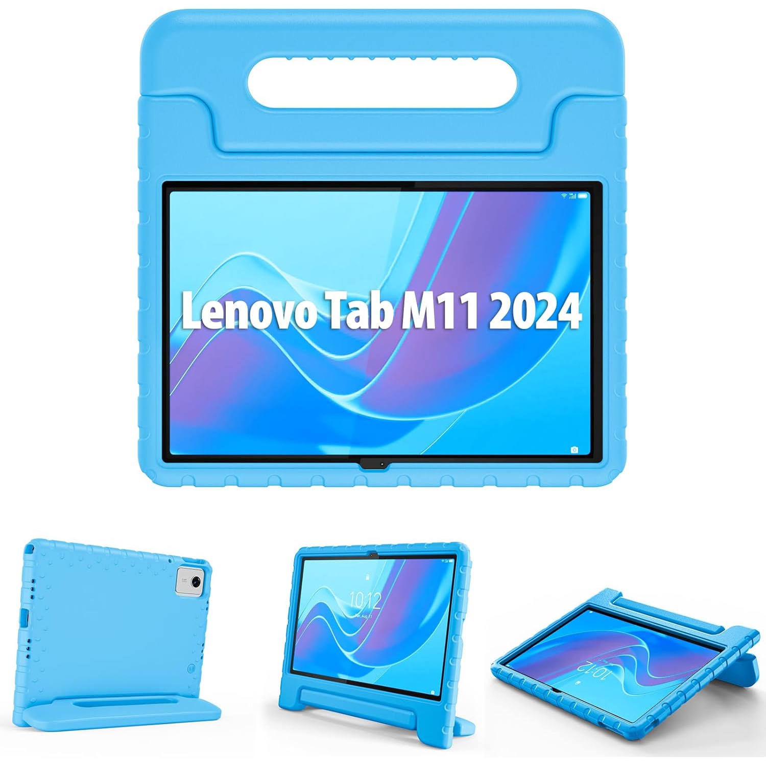 Kids Case for Lenovo Tab M11 2024 TB330FU/TB330XU; Shockproof Lightweight Kids Friendly Case with Convertible