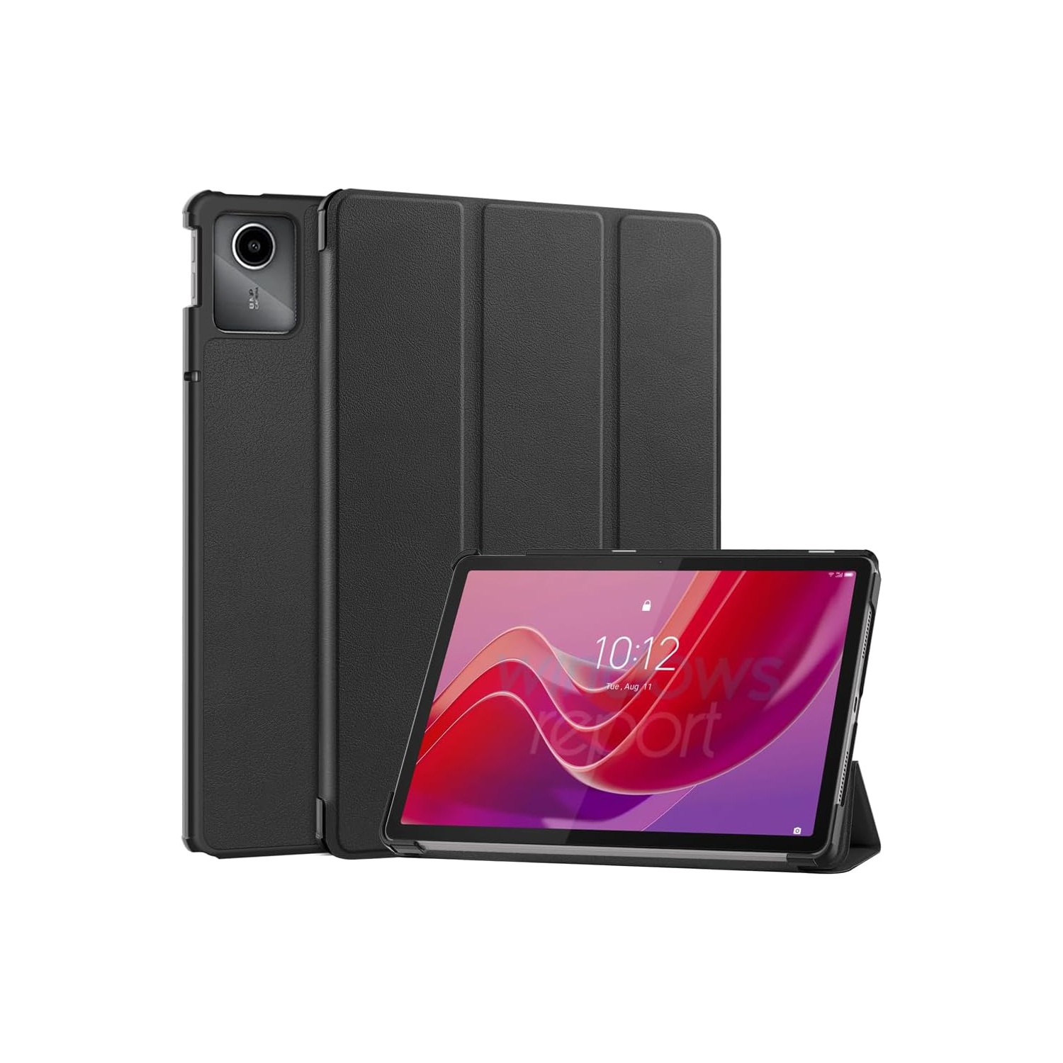 Custer Case for Lenovo Tab M11 TB330FU TB331FC 11",Ultra-Thin PU-Leather Hard Shell Cover - Black