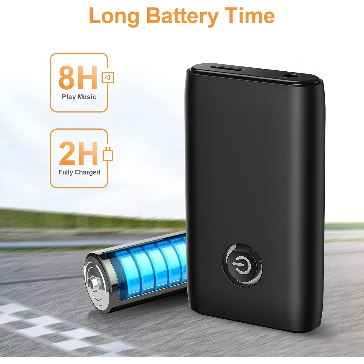 Adaptateur Bluetooth auxiliaire pour l'auto, émetteur-récepteur Bluetooth 2-en-1, adaptateur Bluetooth 5,0 pour l'auto, appels mains libres