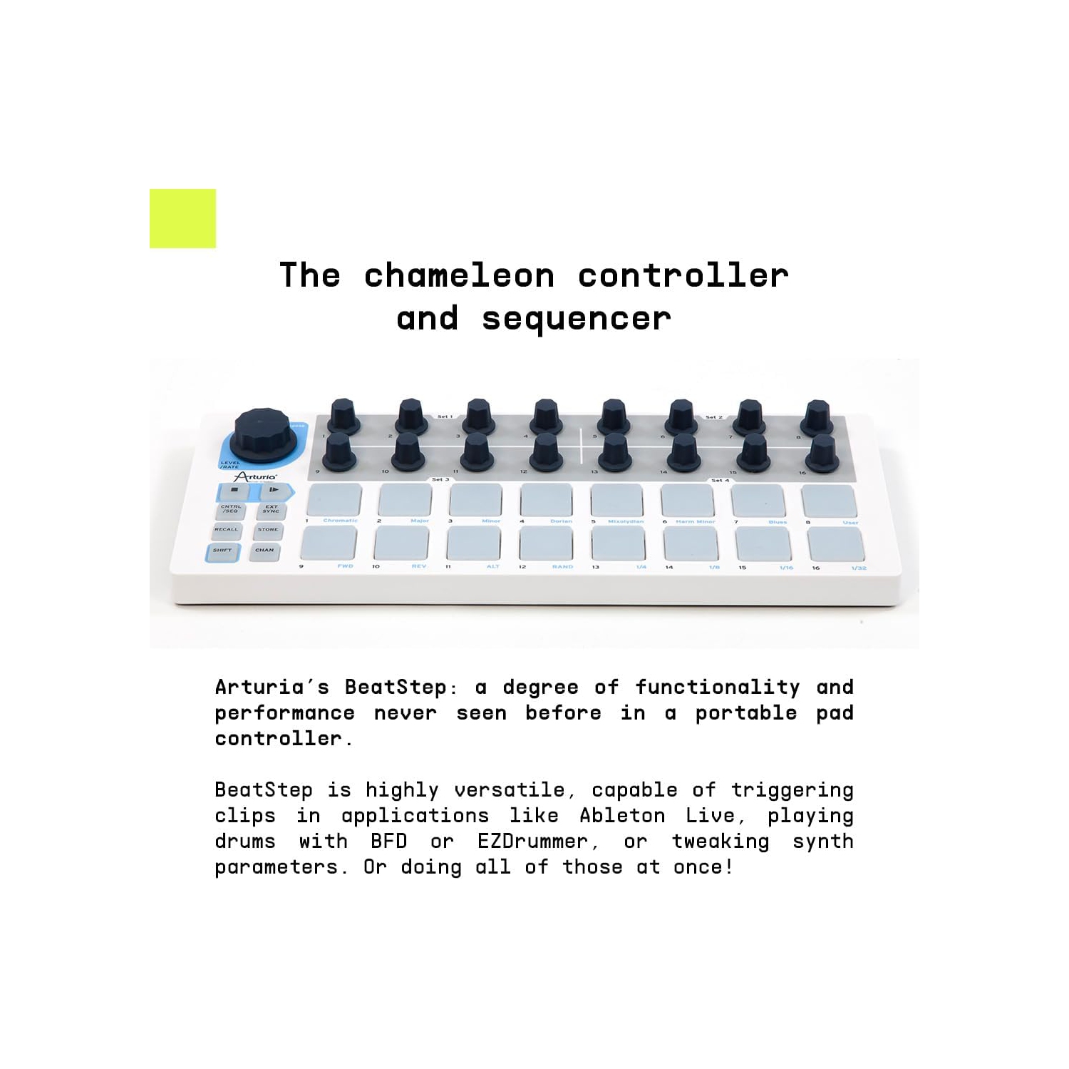 Contrôleur USB/MIDI/CV Beat Step et séquenceur d'Arturia