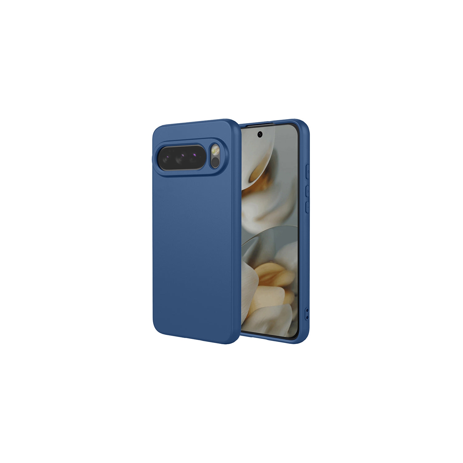 Étui souple bleu marine mat de PANDACO pour Pixel 10 Pro XL de Google