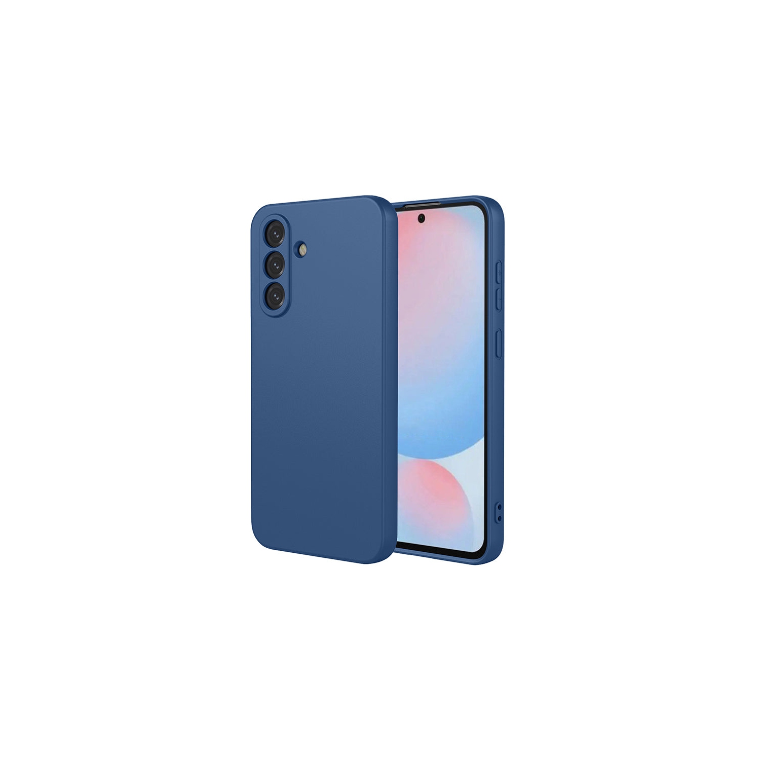 PANDACO Soft Shell Matte Navy Case for Samsung Galaxy A36