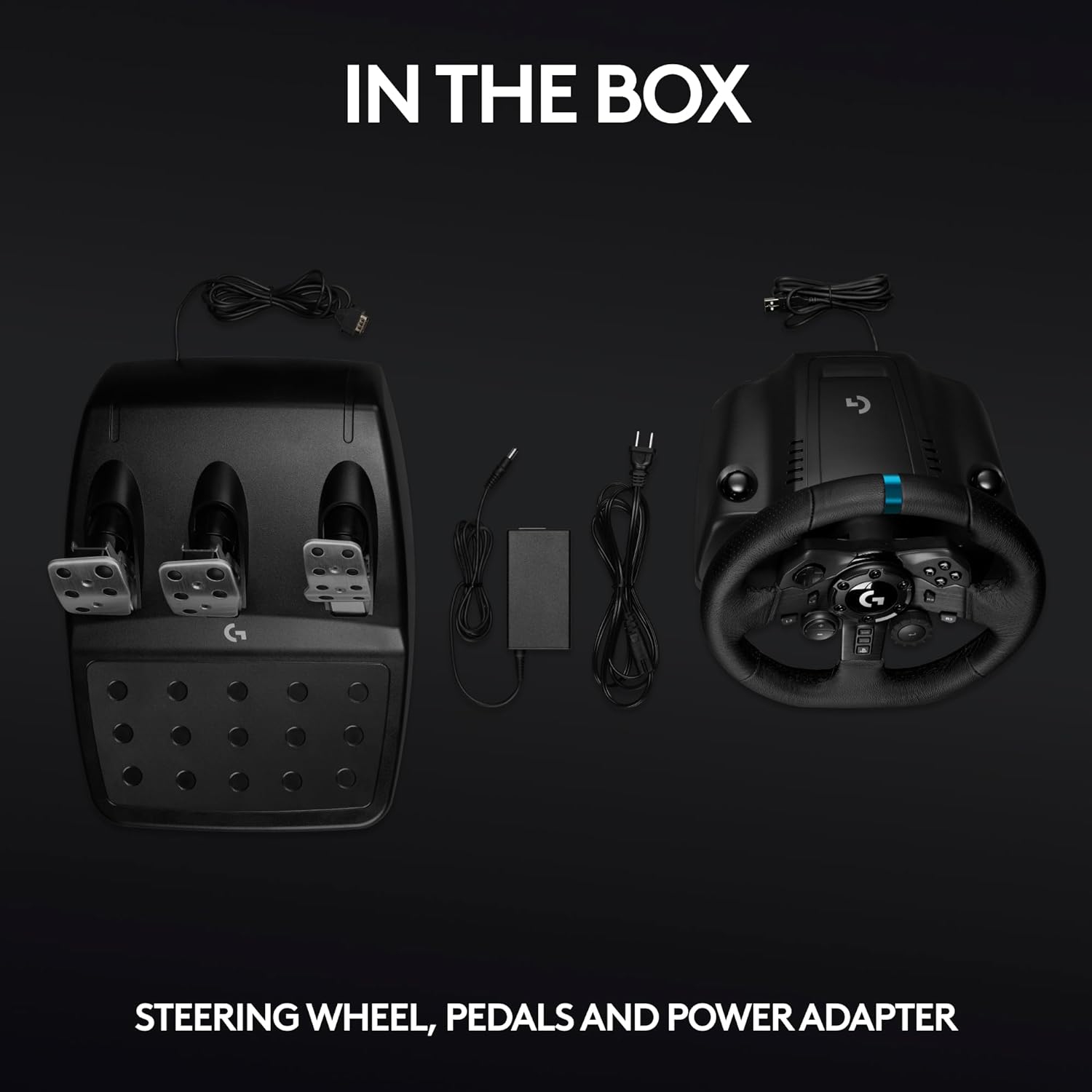 Logitech G923 Racing Wheel and Pedals for PS5, PS4, PC, Mac, TRUEFORCE up to 1000 Hz Force Feedback, Responsive Driving Design, Dual Clutch Launch