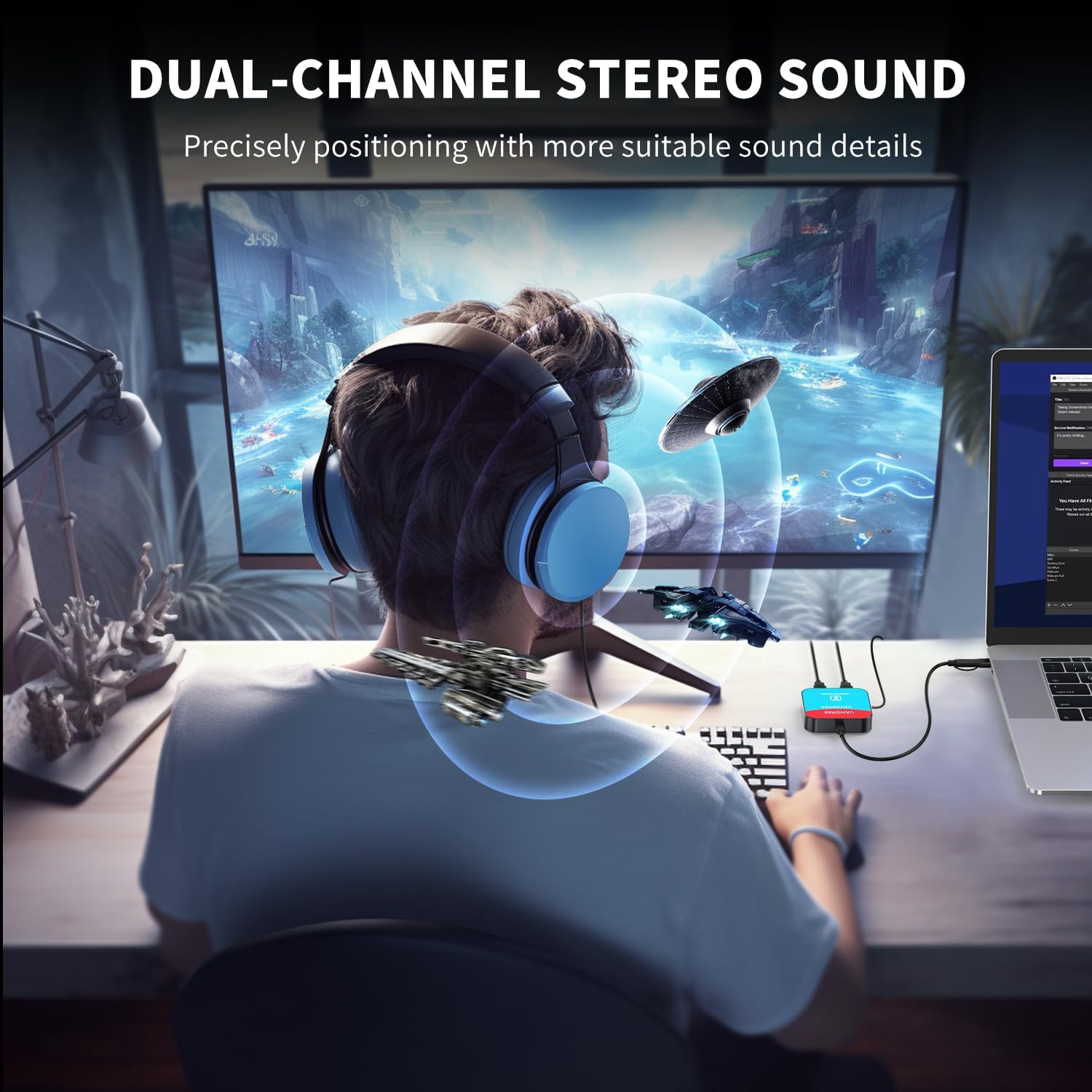 VANGREE Capture Card for Nintendo Switch, 4K Audio Video Capture Card, USB C 3.0 1080P 60FPS HDMI Recorder for Gaming/Live Streaming/Video