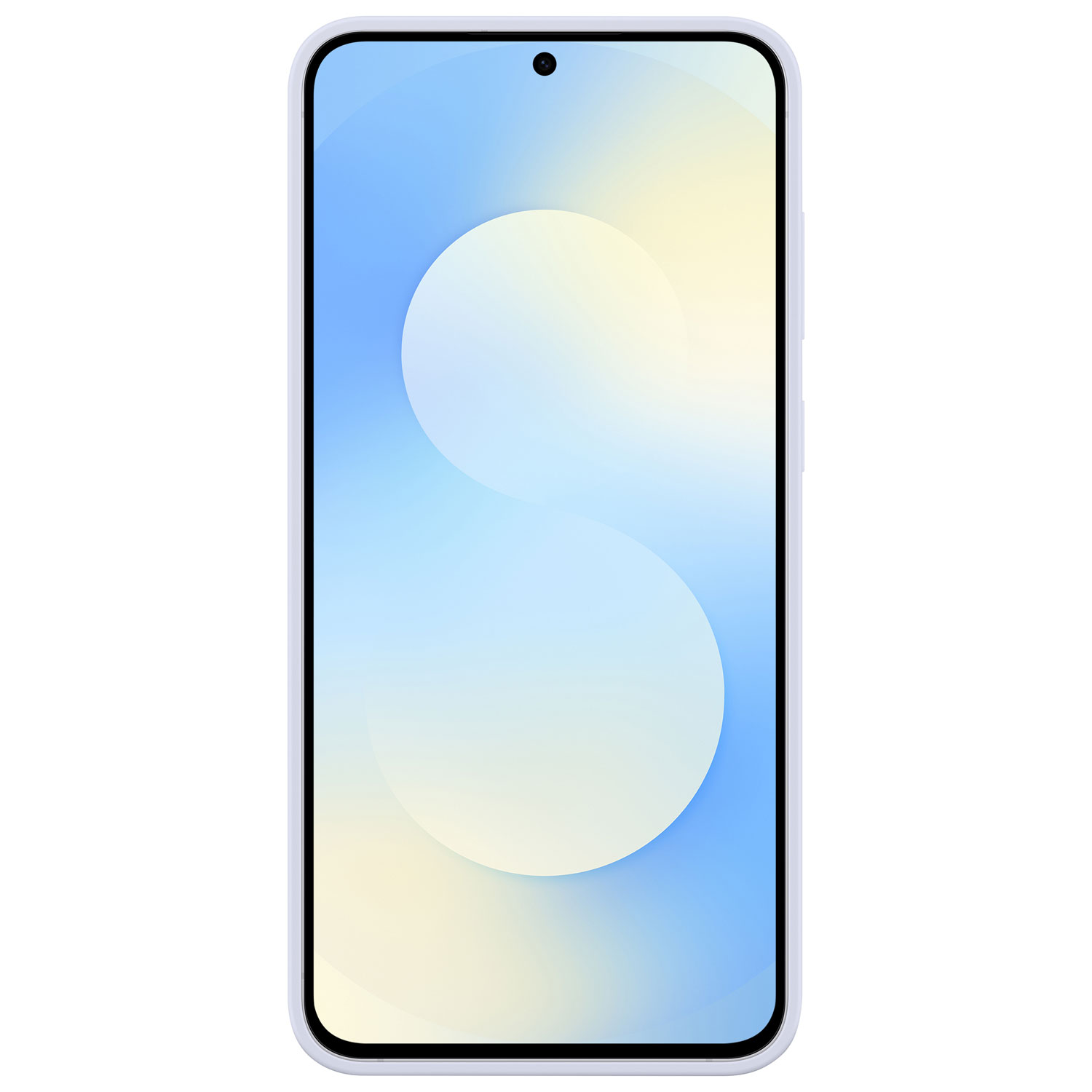 Étui souple ajusté en silicone de Samsung pour Galaxy S25 FE - Bleu pâle